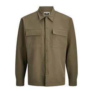 Jack And Jones Mens Commute Solid Long-Sleeved Shirt / Crocodile